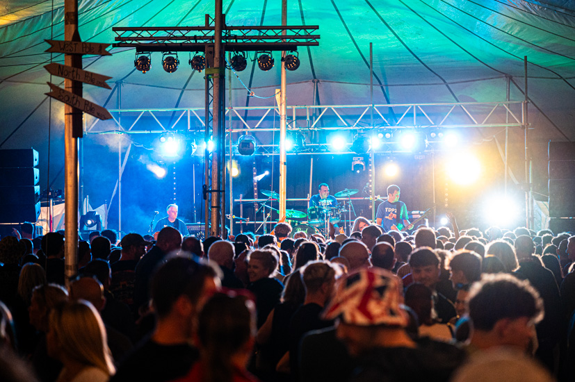 Live music in the beer tent at The West Show