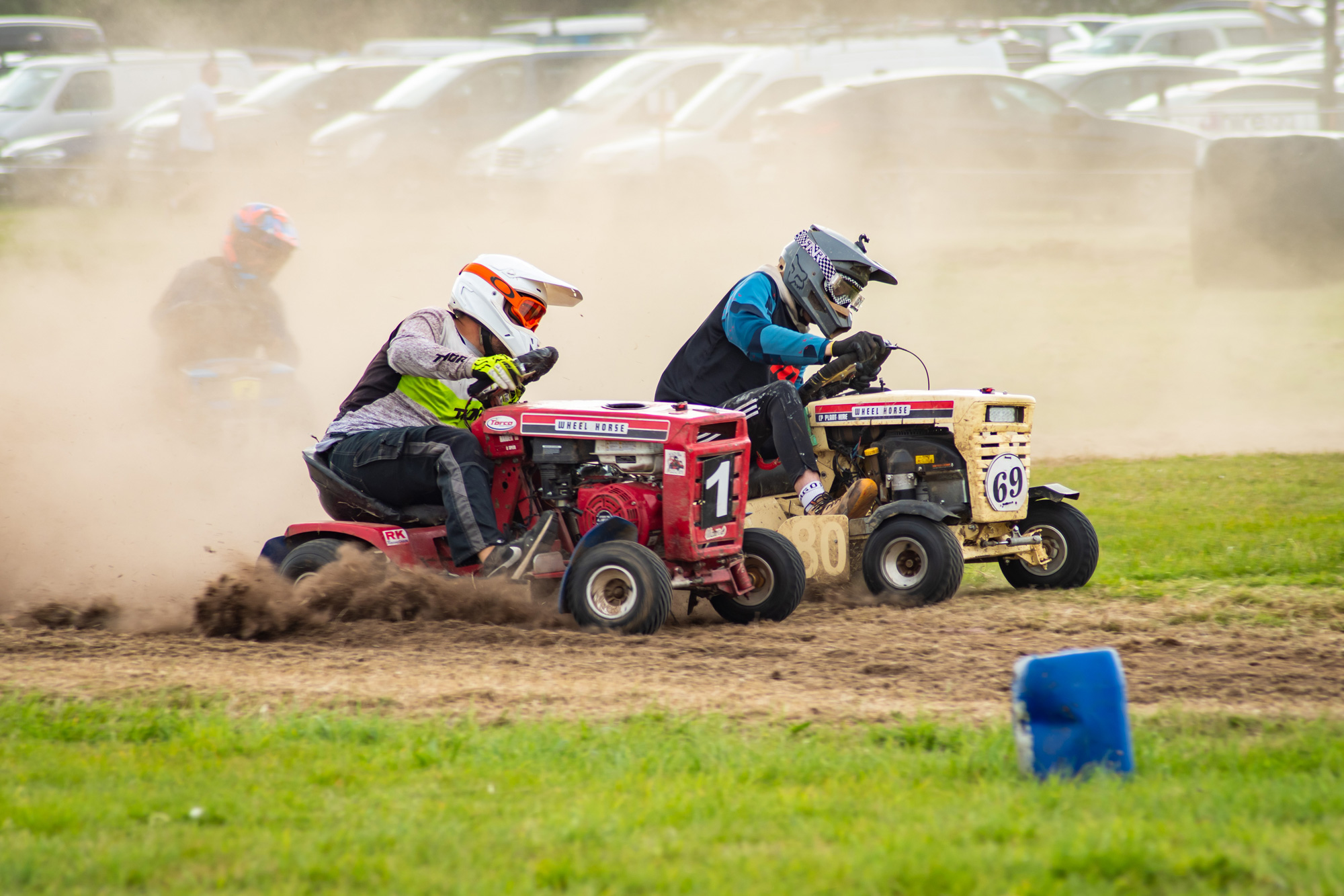 Lawnmower racing at The West Show