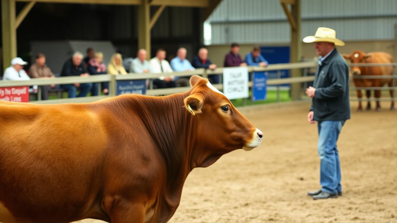 Cattle in the show ring