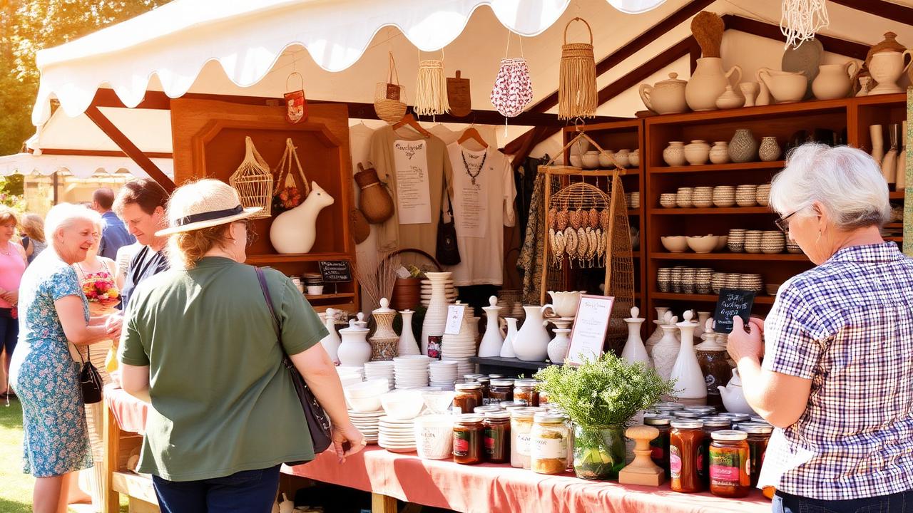 A craft and produce stall